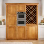 Bar Furniture Cabinet in the Kitchen Area Brown Colour