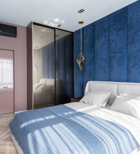 Blue & Multicolor Striped Pure Cotton 240 TC Super King