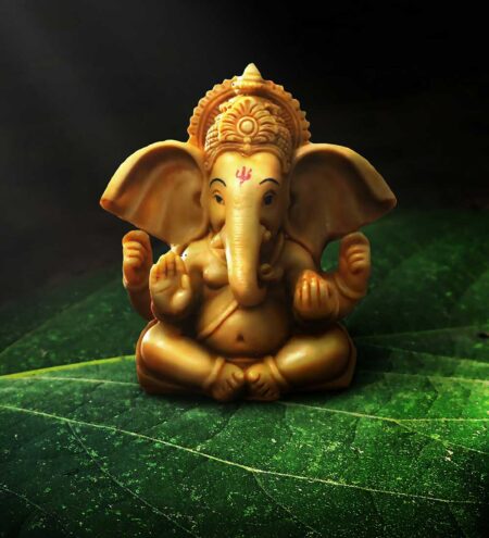 Mystical Indian Polyresin Bhupati Ganesha Figurine