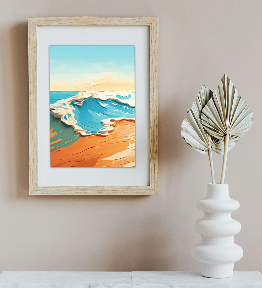 Lord Shiv Playing Flute Premium Wall Painting