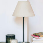 Wood Table Lamp French Country Rustic Bedside Desk Nightstand Lamp