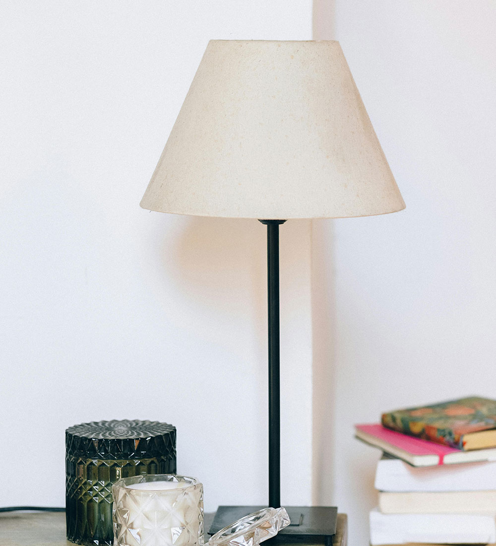 Wood Table Lamp French Country Rustic Bedside Desk Nightstand Lamp