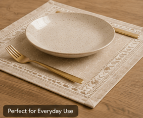 Premium Cotton Table Linen Set (6 Pieces) - Image 5