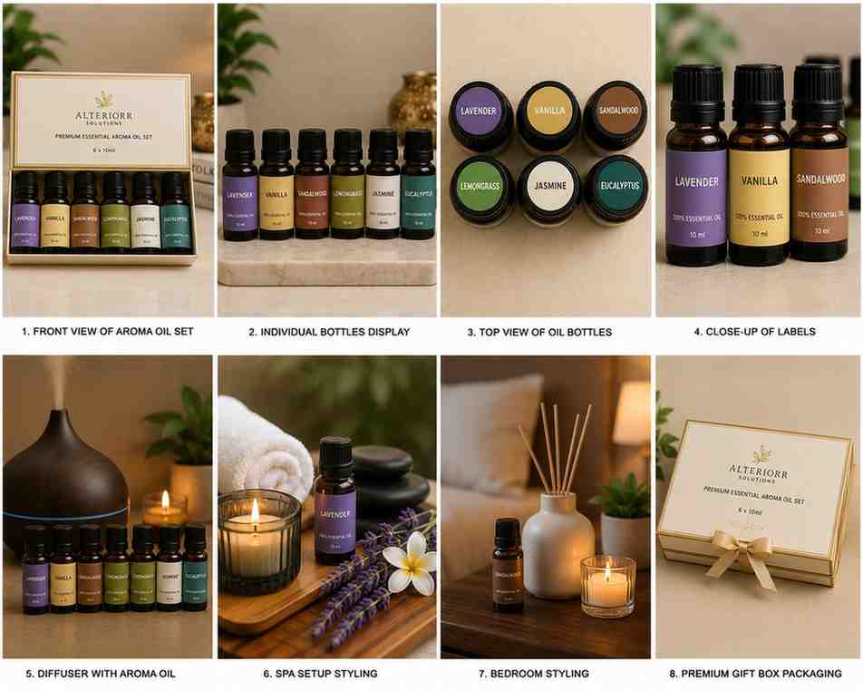 Premium Essential Aroma Oil Set (6 x 10ml) - Image 3