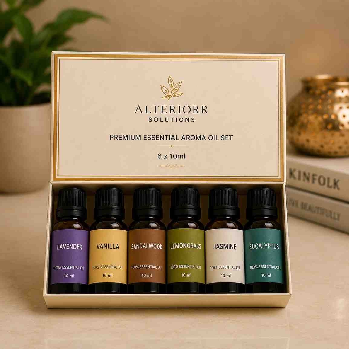 Premium Essential Aroma Oil Set (6 x 10ml) - Image 2